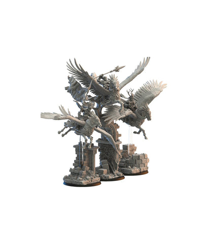 Wind Knights - Command Group | Kingdom of Mercia | Lost Kingdom Miniatures | Table Top Gaming | RPG | D&D | Pathfinder