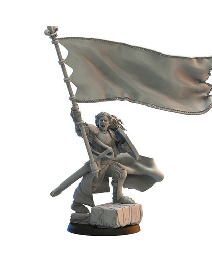 Kingdom of Mercia Standard Bearer on Foot | Kingdom of Mercia | Lost Kingdom Miniatures | Table Top Gaming | RPG | D&D | Pathfinder